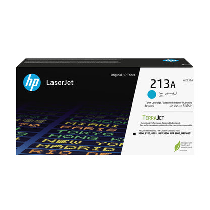 HP 213A - Cián - original - LaserJet - cartucho de tóner (W2131A) - para Color LaserJet Enterprise 5700dn 6700dn MFP 5800dn MFP 6800dn Guatemala