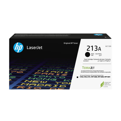 HP 213A - Negro - original - LaserJet - cartucho de tóner (W2130A) - para Color LaserJet Enterprise 67XX MFP 5800 LaserJet Enterprise Flow MFP 5800 MFP 6800 Guatemala