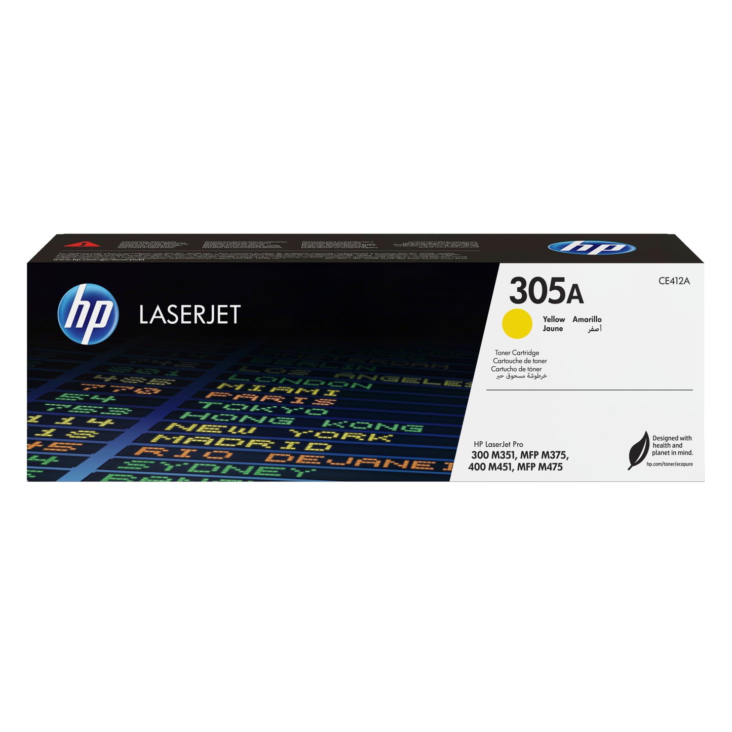 HP 305A - Amarillo - original - LaserJet - cartucho de tóner (CE412A) - para LaserJet Pro 300 M351 400 M451 MFP M375 MFP M475 Guatemala