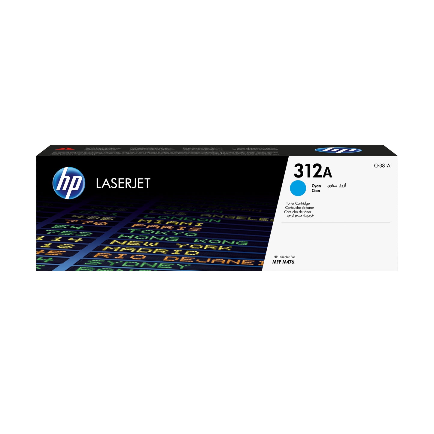 HP 312A - Cián - original - LaserJet - cartucho de tóner (CF381A) - para Color LaserJet Pro MFP M476dn MFP M476dw MFP M476nw Guatemala