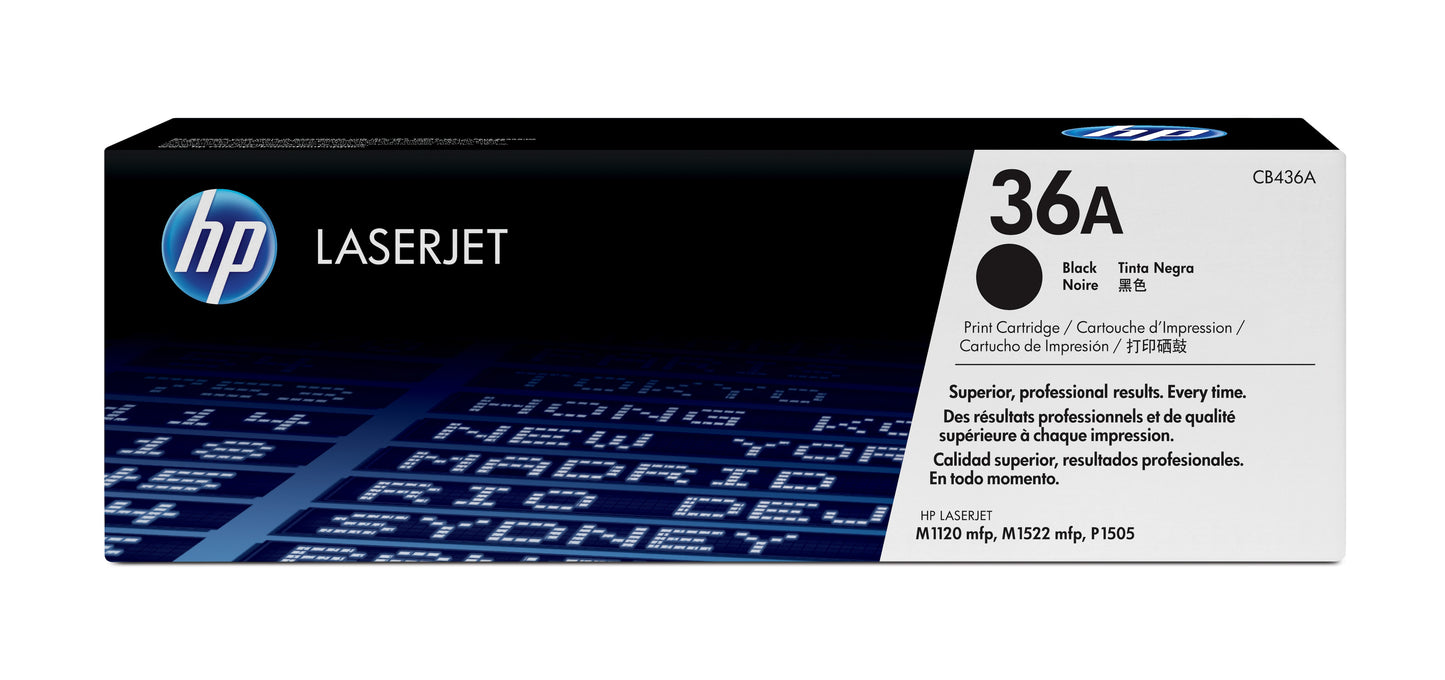 HP 36A - Negro - original - LaserJet - cartucho de tóner (CB436A) - para LaserJet P1505 P1505n Guatemala