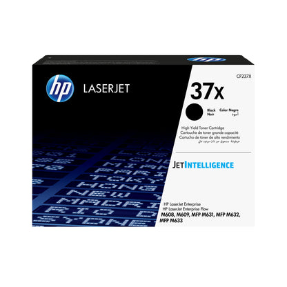 HP 37X - Alto rendimiento - negro - original - LaserJet - cartucho de tóner (CF237X) gobierno de EE. UU. - para LaserJet Enterprise M608 M609 MFP M631 MFP M632 MFP M633 Guatemala