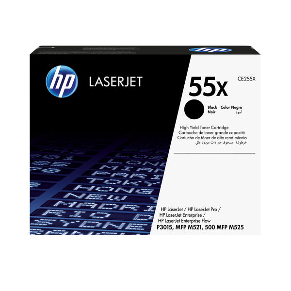 HP 55X - Alto rendimiento - negro - original - LaserJet - cartucho de tóner (CE255X) - para LaserJet Enterprise MFP M525, LaserJet Enterprise Flow MFP M525, LaserJet Managed MFP M525 Guatemala