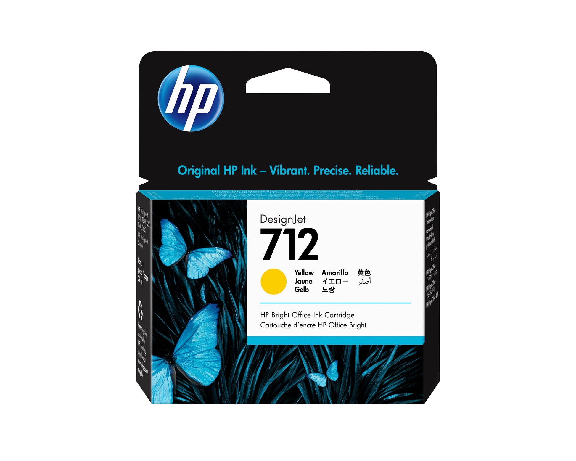 HP 712 - 29 ml - amarillo - original - DesignJet - cartucho de tinta - para DesignJet Studio T210 T230 T250 T630 T650 Guatemala