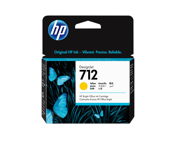 HP 712 - 29 ml - amarillo - original - DesignJet - cartucho de tinta - para DesignJet Studio T210 T230 T250 T630 T650 Guatemala