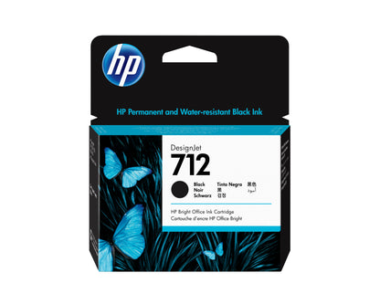 HP 712 - 80 ml - negro - original - DesignJet - cartucho de tinta - para DesignJet Studio T210 T230 T250 T630 T650 Guatemala