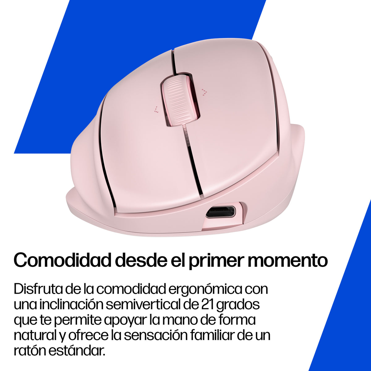 HP - 720M - Mouse - Bluetooth - Wireless - Pink - Tilt Ergonomic Guatemala