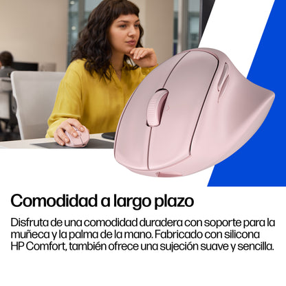 HP - 720M - Mouse - Bluetooth - Wireless - Pink - Tilt Ergonomic Guatemala