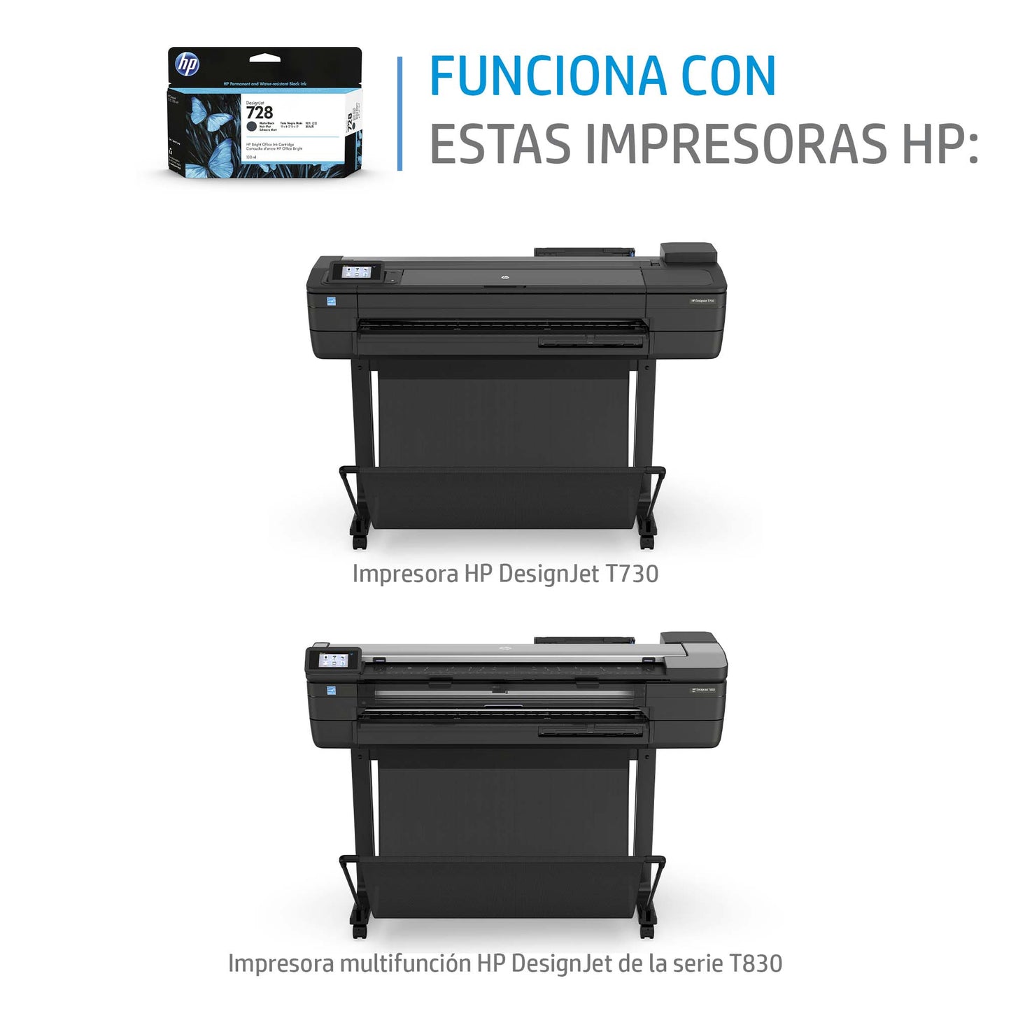 HP 728 - 130 ml - amarillo - original - DesignJet - cartucho de tinta - para DesignJet T730 T830 Guatemala
