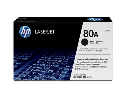 HP 80A - Negro - original - LaserJet - cartucho de tóner (CF280A) - para LaserJet Pro 400 M401 MFP M425 Guatemala