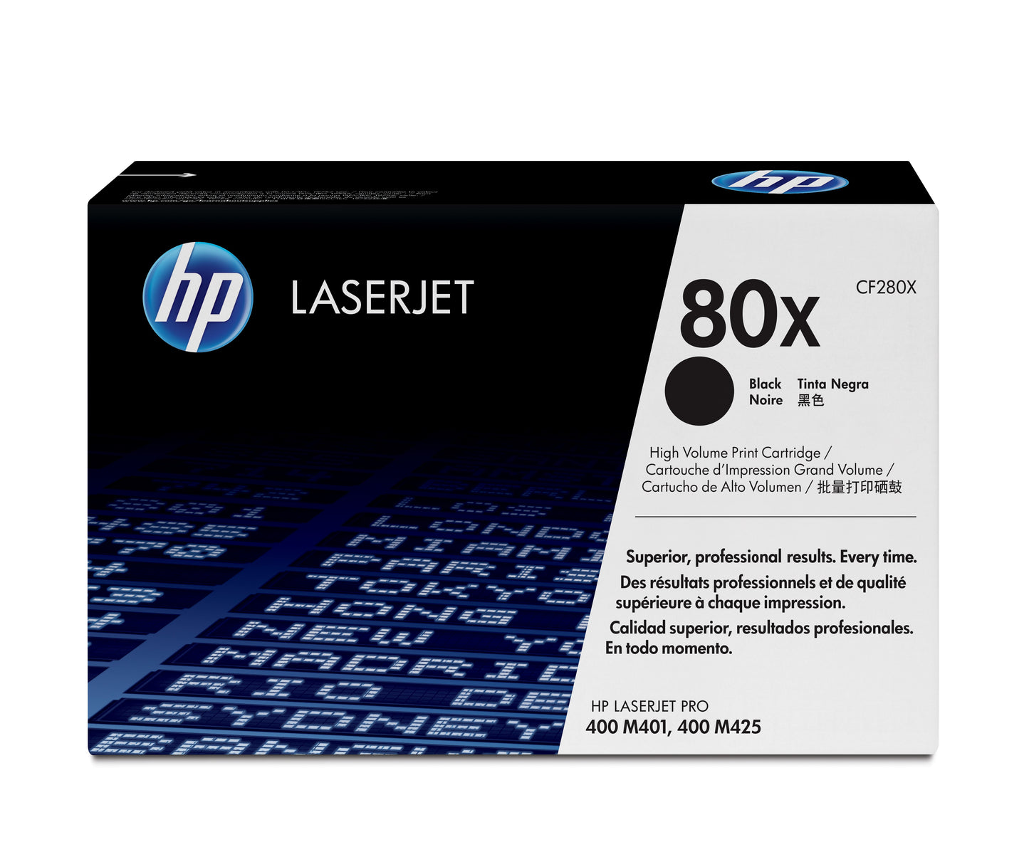 HP 80X - Alto rendimiento - negro - original - LaserJet - cartucho de tóner (CF280X) - para LaserJet Pro 400 M401 MFP M425 Guatemala