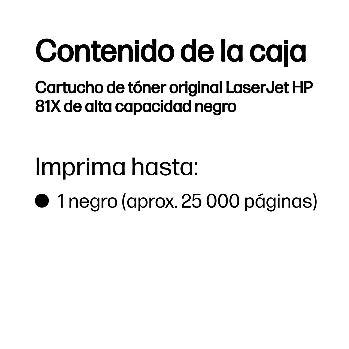 HP 81X - Alto rendimiento - negro - original - LaserJet - cartucho de tóner (CF281X) - para LaserJet M605; LaserJet Enterprise M605, M632, MFP M630; LaserJet Enterprise Flow MFP M630 Guatemala