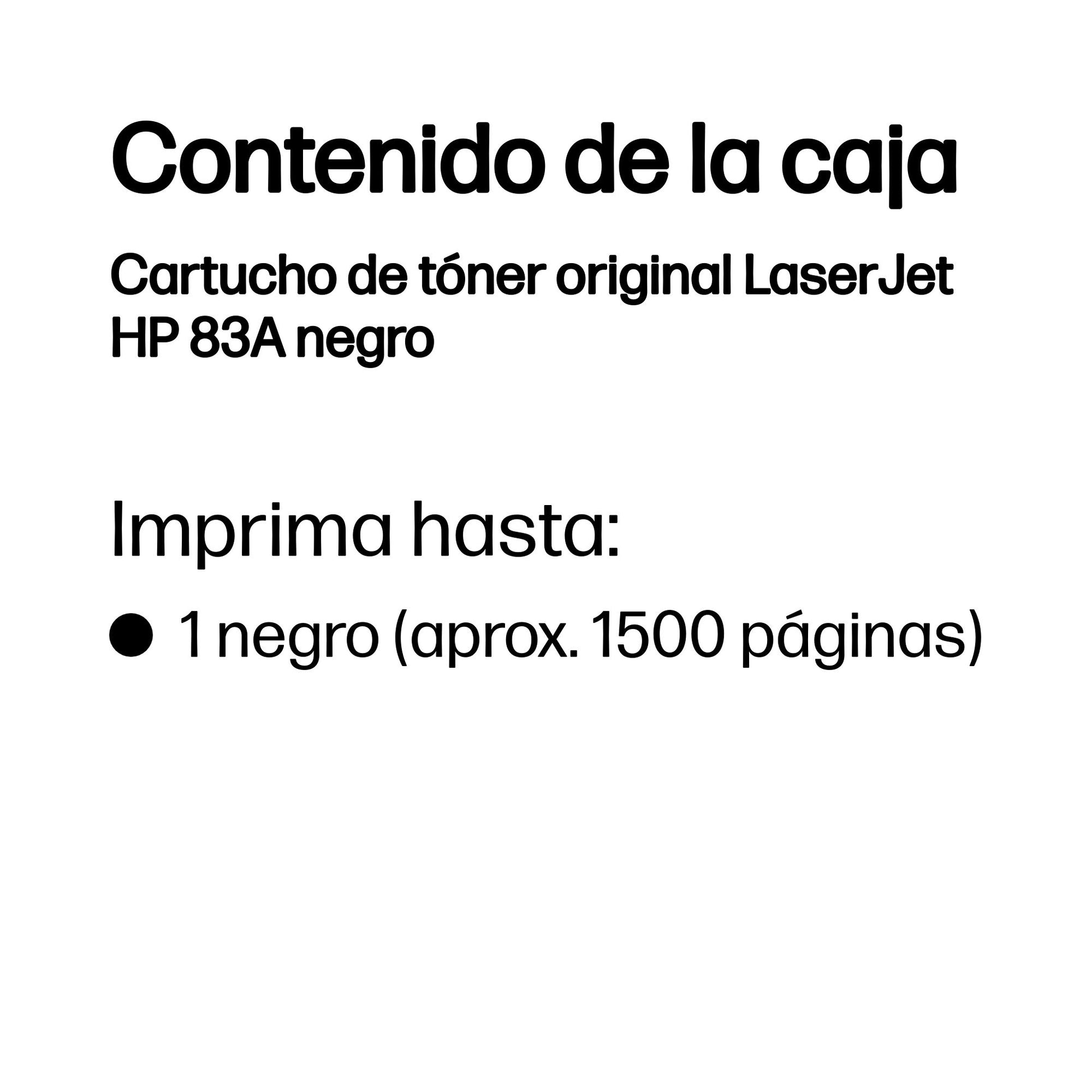 HP 83A - Negro - original - LaserJet - cartucho de tóner (CF283A) - para LaserJet Pro M201 M202 MFP M125 MFP M127 MFP M225 Guatemala