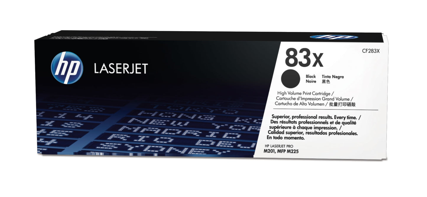 HP 83X - Alto rendimiento - negro - original - LaserJet - cartucho de tóner (CF283X) - para LaserJet Pro M201 M202 MFP M125 MFP M127 MFP M225 Guatemala