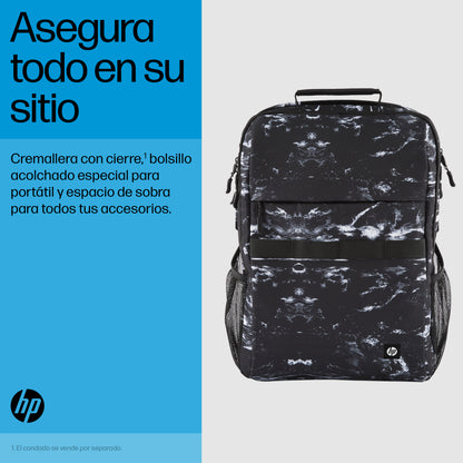 HP - Campus XL - mochila para transporte de portátil - 16.1" - mármol piedra Guatemala