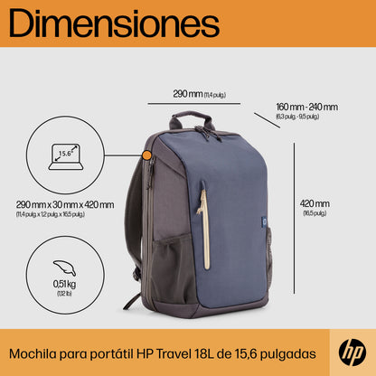 HP - Carrying backpack - 15.6\" - Iron gray Guatemala