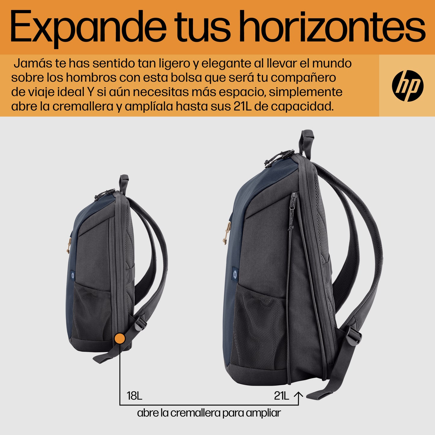 HP - Carrying backpack - 15.6\" - Iron gray Guatemala