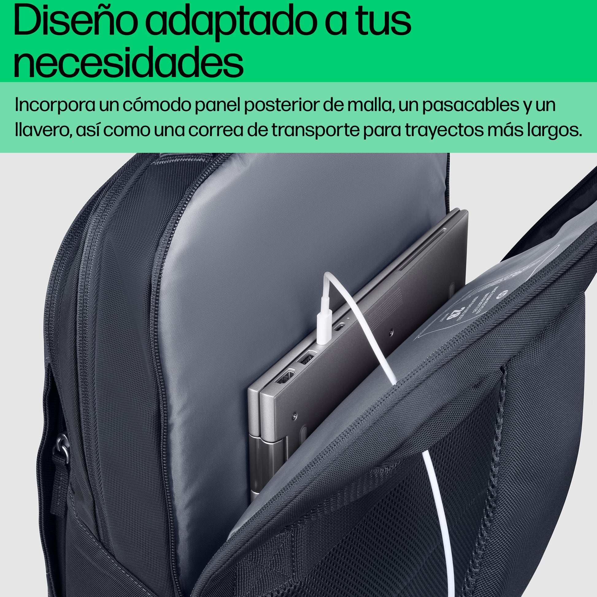 HP - Carrying backpack - 16" - Gray - A08JXAA Guatemala