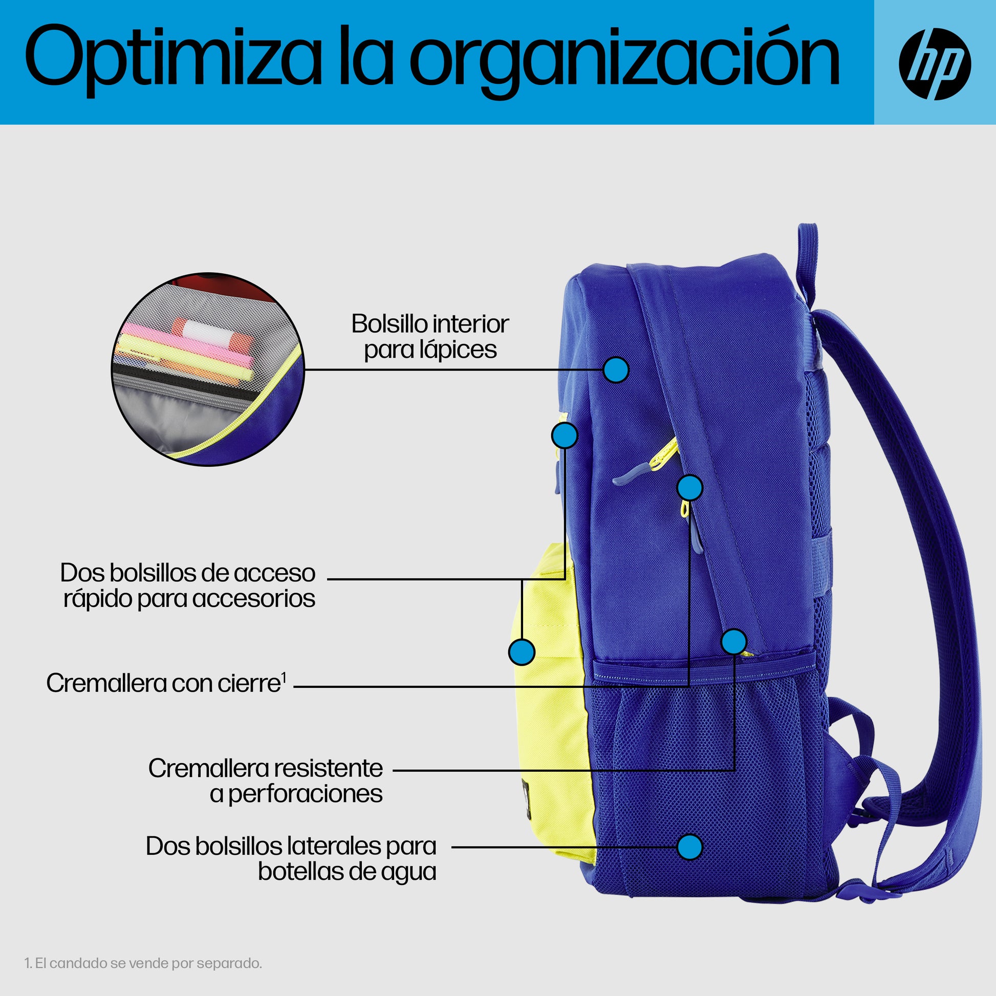 HP - Carrying backpack - Campus BLU BPk Guatemala