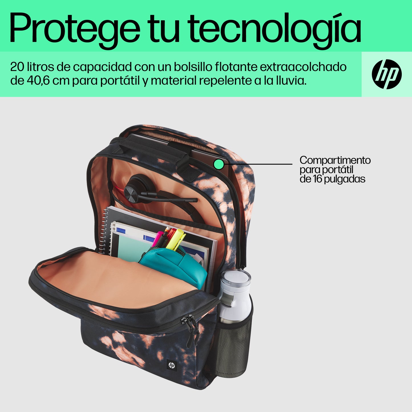 HP - Carrying backpack - Campus TDY XL BPk Guatemala