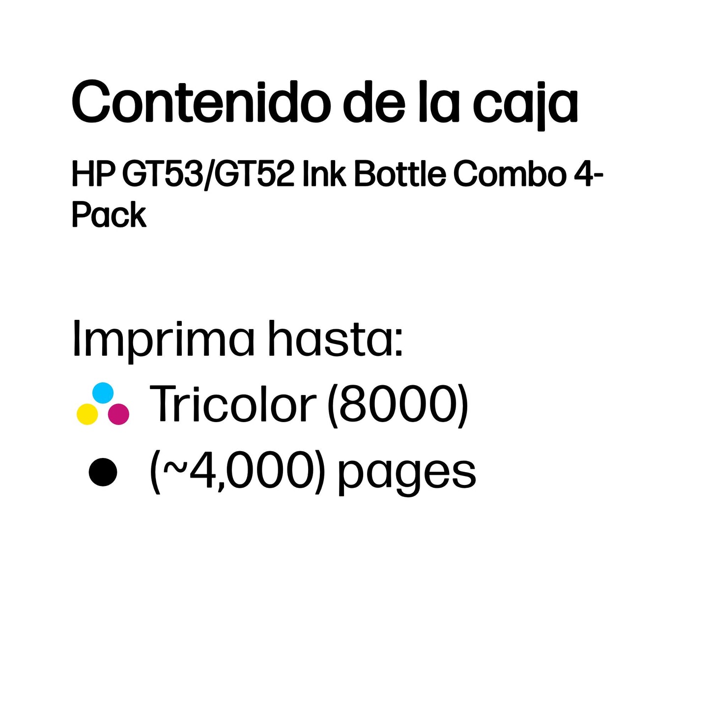 HP - Ink Bottle - Black / Cyan / Magenta / Yellow - Combo 4PACK Guatemala