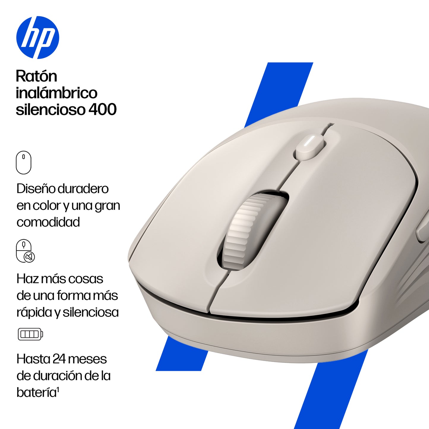 HP - Mouse - Wireless - 400 Quiet Maple Wireless Mouse Guatemala