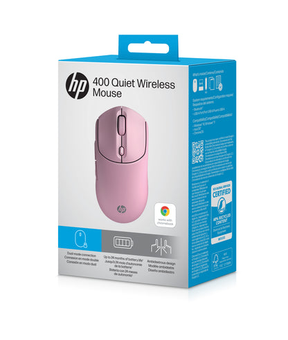 HP - Mouse - Wireless - 400 Quiet Pink Wireless Mouse Guatemala