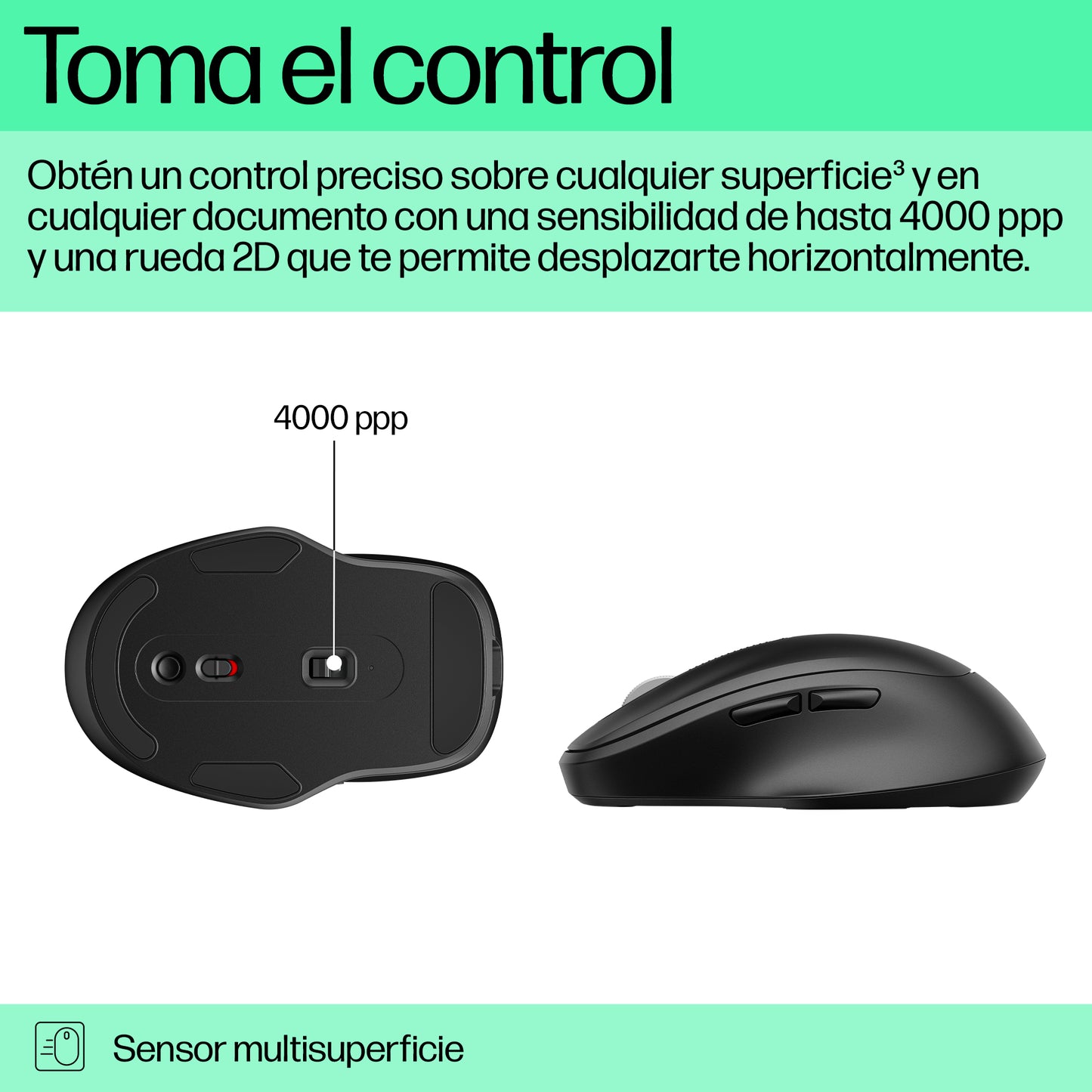 HP - Mouse - Wireless - 9C2F6AA#ABA Guatemala