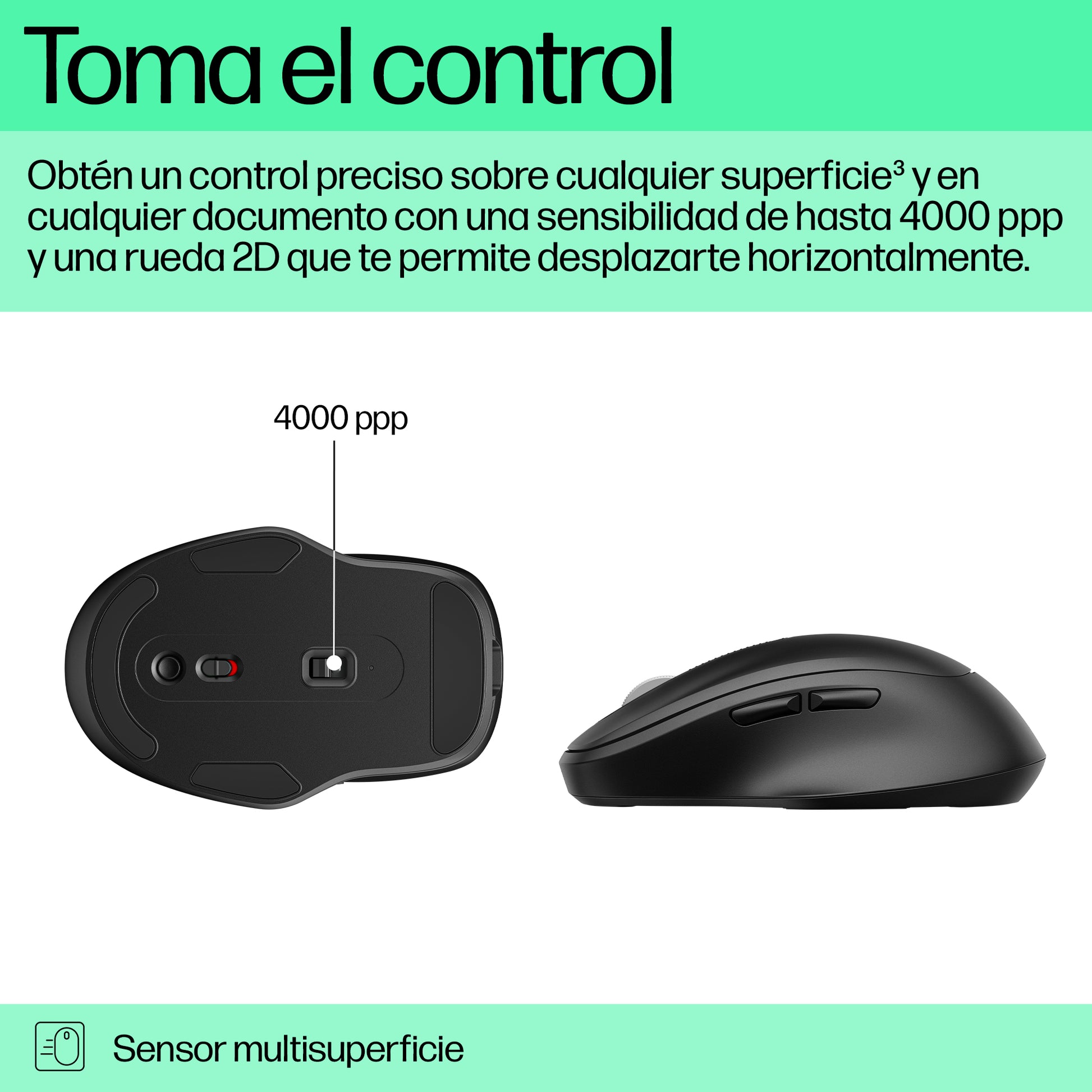 HP - Mouse - Wireless - 9C2F6AA#ABA Guatemala