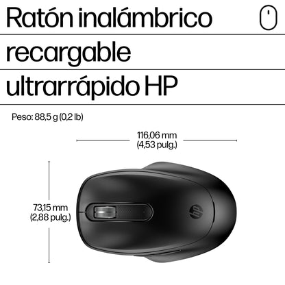 HP - Mouse - Wireless - 9C2F6AA#ABA Guatemala