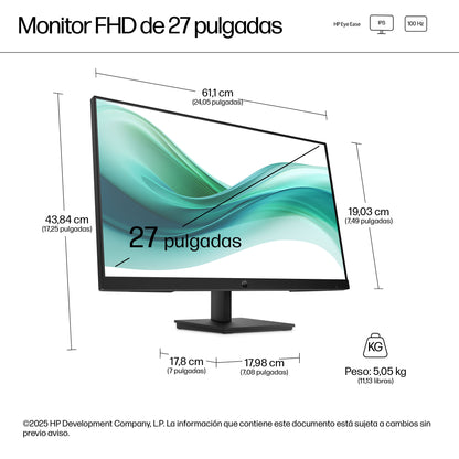 HP S3 Pro - 27" - 1920 x 1080 - IPS - DisplayPort / HDMI - 100Hz Guatemala