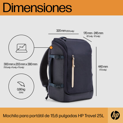 HP Travel - Mochila para transporte de portátil - hasta 156\" - hierro forjado - para Victus by HP Laptop 15 Laptop 15 15s Pavilion x360 Laptop Pro x360 Guatemala