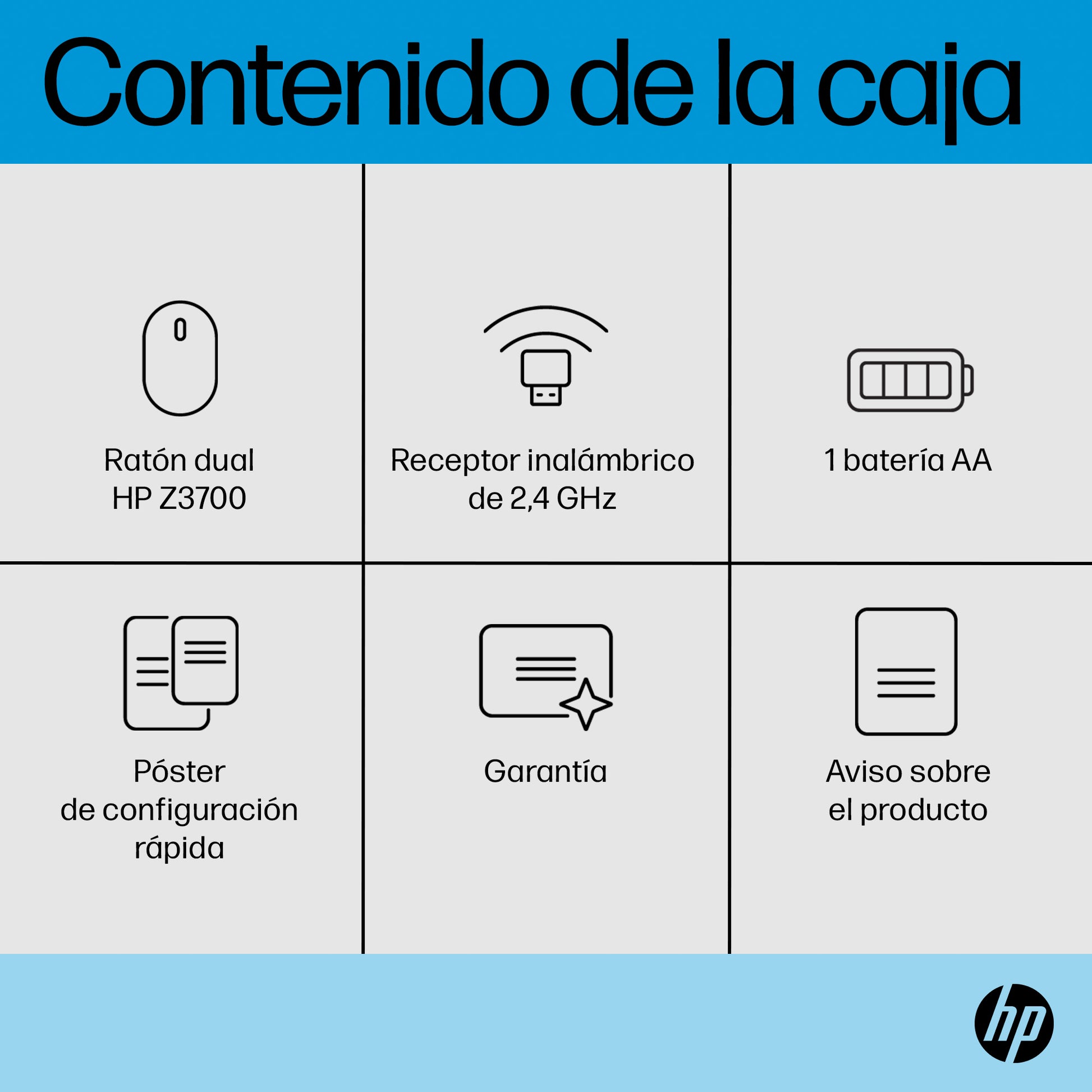 HP - Z3700 - Ratón - Inalámbrico - Jack Black Guatemala