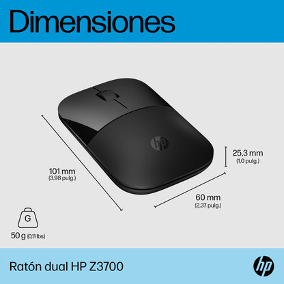HP - Z3700 - Ratón - Inalámbrico - Jack Black Guatemala
