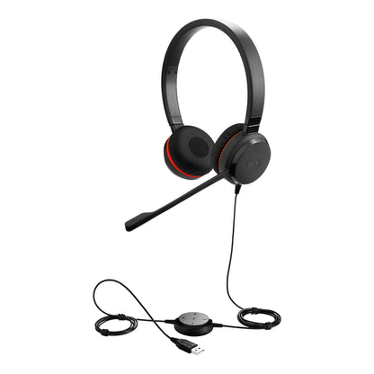 Jabra Evolve 30 II MS stereo - Auricular - en oreja - cableado - USB conector de 35 mm - Certificado para Skype Empresarial Guatemala