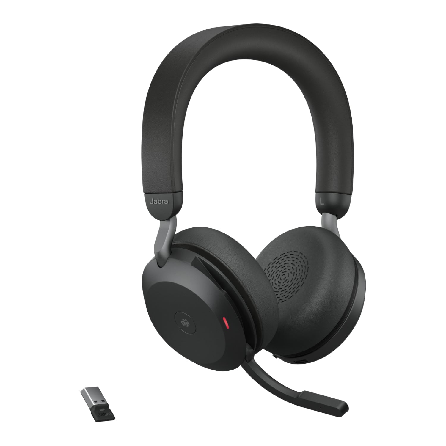 Jabra Evolve2 75 - Auricular - en oreja - Bluetooth - inalámbrico - cancelación de sonido activo - USB-A - aislamiento de ruido - negro - Certificado para Equipos de Microsoft Guatemala