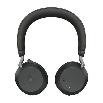 Jabra Evolve2 75 - Auricular - en oreja - Bluetooth - inalámbrico - cancelación de sonido activo - USB-A - aislamiento de ruido - negro - Certificado para Equipos de Microsoft Guatemala