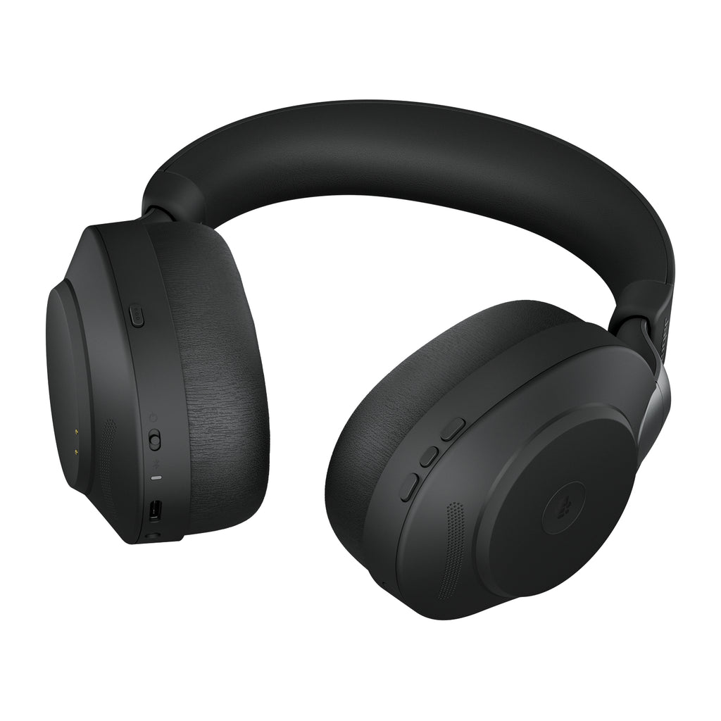 Jabra Evolve2 85 MS Stereo - Auricular - tamaño completo - Bluetooth - inalámbrico cableado - cancelación de sonido activo - conector de 35 mm - aislamiento de ruido - negro - Certificado para Equipos de Microsoft Guatemala