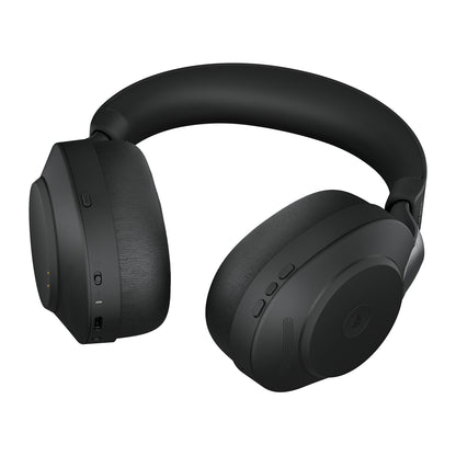 Jabra Evolve2 85 MS Stereo - Auricular - tamaño completo - Bluetooth - inalámbrico cableado - cancelación de sonido activo - conector de 35 mm - aislamiento de ruido - negro - Certificado para Equipos de Microsoft Guatemala