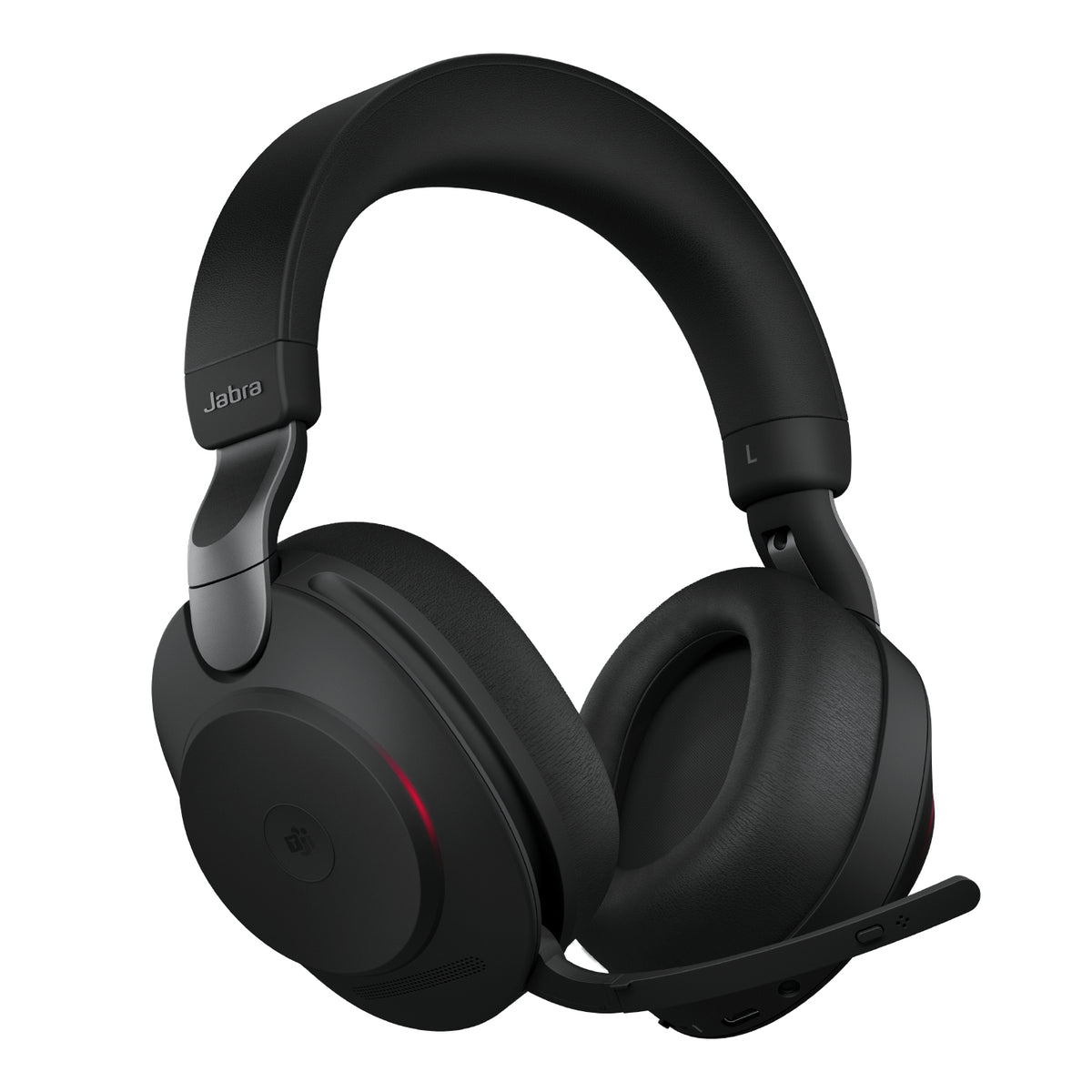 Jabra Evolve2 85 MS Stereo - Auricular - tamaño completo - Bluetooth - inalámbrico cableado - cancelación de sonido activo - conector de 35 mm - aislamiento de ruido - negro - Certificado para Equipos de Microsoft Guatemala