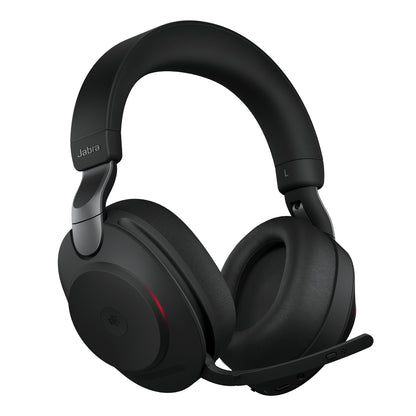 Jabra Evolve2 85 MS Stereo - Auricular - tamaño completo - Bluetooth - inalámbrico cableado - cancelación de sonido activo - conector de 35 mm - aislamiento de ruido - negro - Certificado para Equipos de Microsoft Guatemala