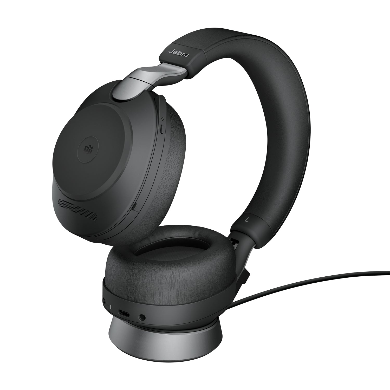 Jabra Evolve2 85 MS Stereo - Auricular - tamaño completo - Bluetooth - inalámbrico cableado - cancelación de sonido activo - conector de 35 mm - aislamiento de ruido - negro - Certificado para Equipos de Microsoft Guatemala