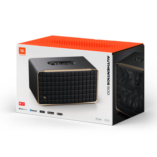 JBL Authentics 500 - Altavoz inteligente - para uso portátil - canal 3.1 - Wi-Fi 6, Bluetooth - controlado por aplicación - 3 vías - negro Guatemala