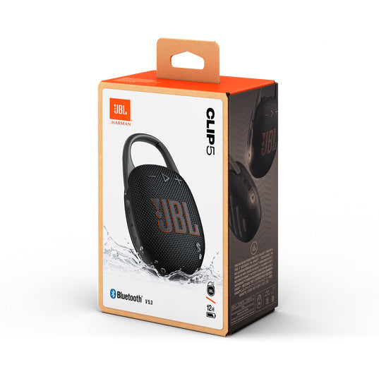 JBL Clip 5 - Speaker - for portable use - wireless - Bluetooth - App-controlled - 7 Watt - black Guatemala