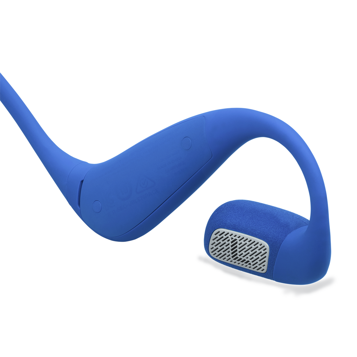 Detalle del diseño de los JBL Endurance Pace azules