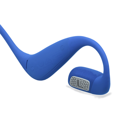 Detalle del diseño de los JBL Endurance Pace azules