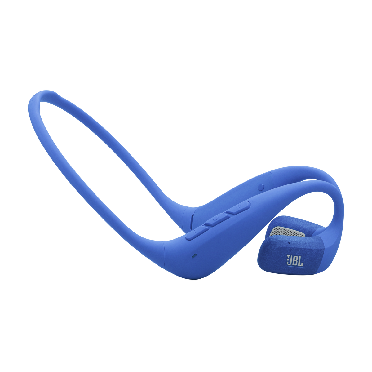 Vista lateral derecha de los JBL Endurance Pace azules