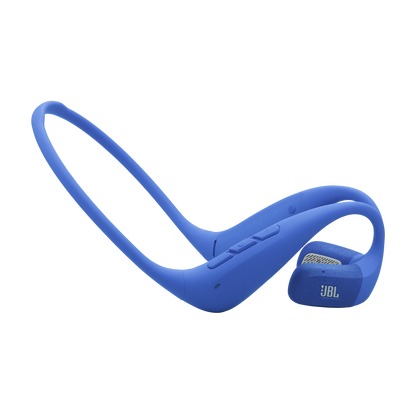 Vista lateral derecha de los JBL Endurance Pace azules