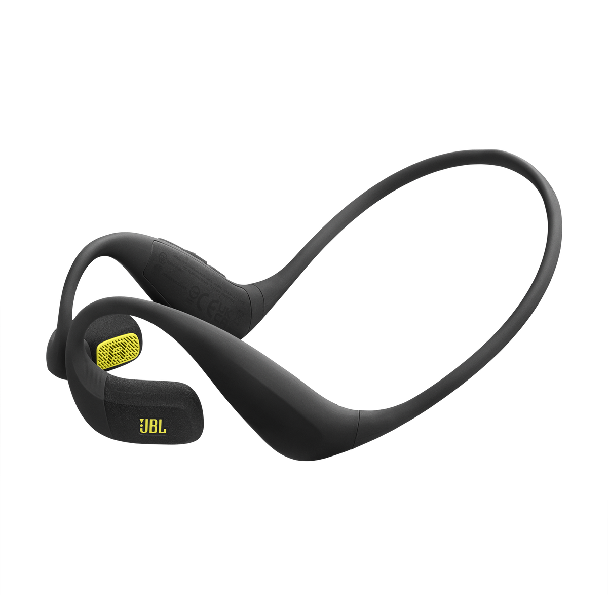 JBL Endurance Pace Negro Black Lime vista lateral
