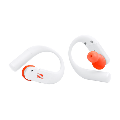 Audífonos JBL Endurance Peak 4 blanco y naranja